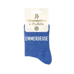 Paire de chaussettes à paillettes pour femme - Modèle au choix