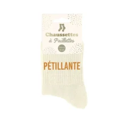 Paire de chaussettes à paillettes pour femme - Modèle au choix