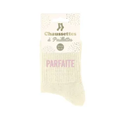 Paire de chaussettes à paillettes pour femme - Modèle au choix