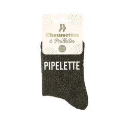 Paire de chaussettes à paillettes pour femme - Modèle au choix