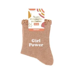 Paire de chaussettes à paillettes pour fille - Taille 30/35 - Modèle au choix