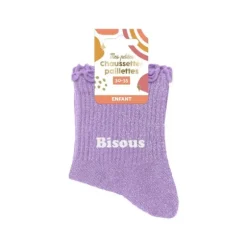 Paire de chaussettes à paillettes pour fille - Taille 30/35 - Modèle au choix