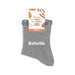 Paire de chaussettes à paillettes pour fille - Taille 30/35 - Modèle au choix