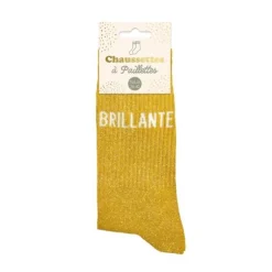 Paire de chaussettes à paillettes pour femme - Modèle au choix