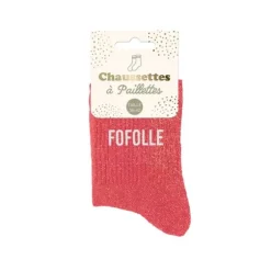 Paire de chaussettes à paillettes pour femme - Modèle au choix