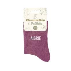 Paire de chaussettes à paillettes pour femme - Modèle au choix