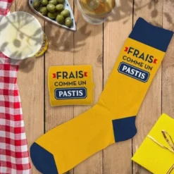 Paire de chaussettes pour homme - Frais comme un Pastis - Collection Pastis Club