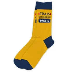 Paire de chaussettes pour homme - Frais comme un Pastis - Collection Pastis Club