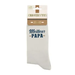 Paire de chaussettes pour homme "Meilleur Papa" - Collection Papa Parfait