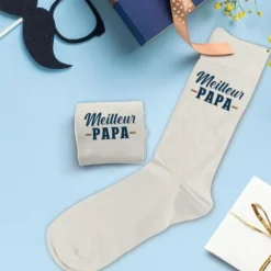 Paire de chaussettes pour homme "Meilleur Papa" - Collection Papa Parfait