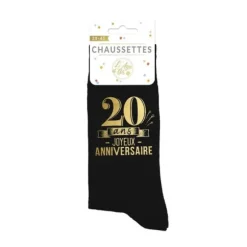 Paire de chaussettes pour homme pour anniversaire - Âge au choix