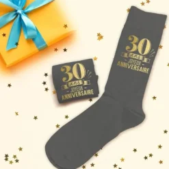 Paire de chaussettes pour homme pour anniversaire - Âge au choix