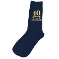 Paire de chaussettes pour homme pour anniversaire - Âge au choix