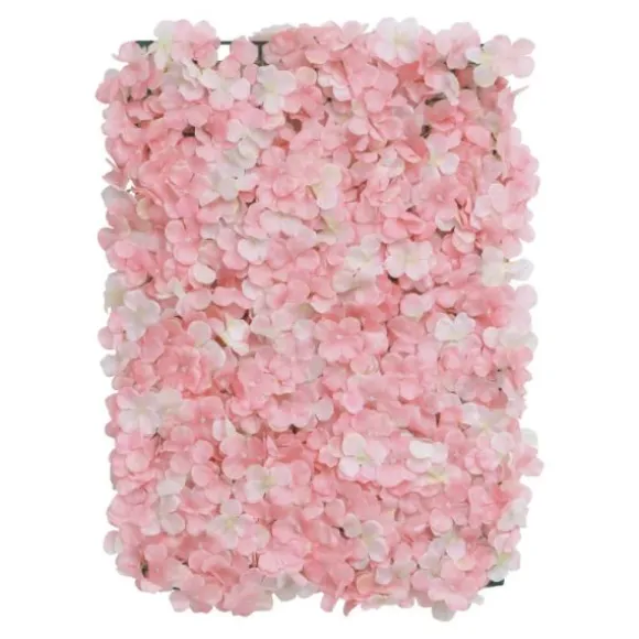 Panneau floral d'hortensias - 60 x 40 x 5 cm - Couleur au choix