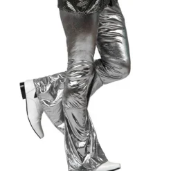 Pantalon Pattes d'Eph Disco Argent - Taille au choix