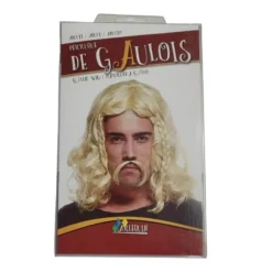 Perruque de Gaulois Blonde avec Moustache pour adulte