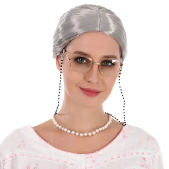 Perruque de Grand-Mère pour Femme