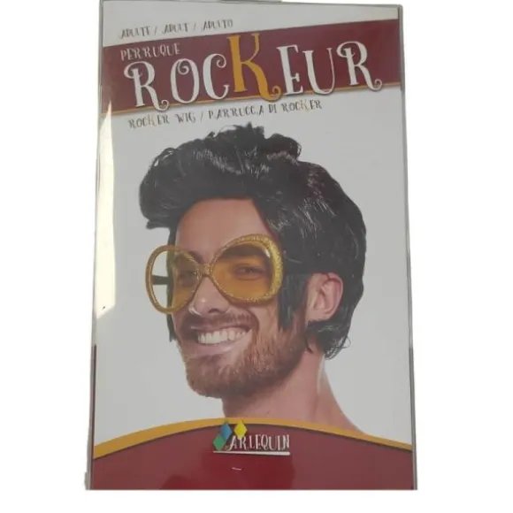 Perruque de Rocker pour adulte