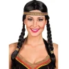 Perruque Indienne Nattes et Bandeau