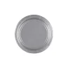 8 Petites Assiettes en Carton Argents - 18 cm