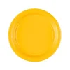 8 Petites Assiettes en Carton Jaunes - 18 cm