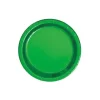 8 Petites Assiettes en Carton - Vert Métallisé