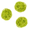 Petites Boules en Rotin Vert Anis