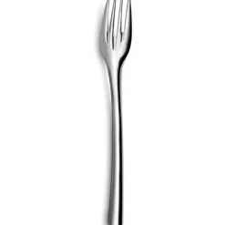 6 petites fourchettes en acier inoxydable sur carte - 12,5 cm - Collection Slim²