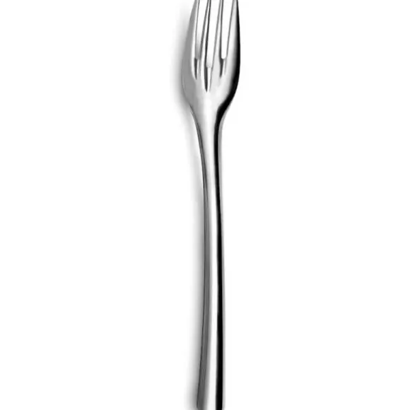 6 petites fourchettes en acier inoxydable sur carte - 12,5 cm - Collection Slim²