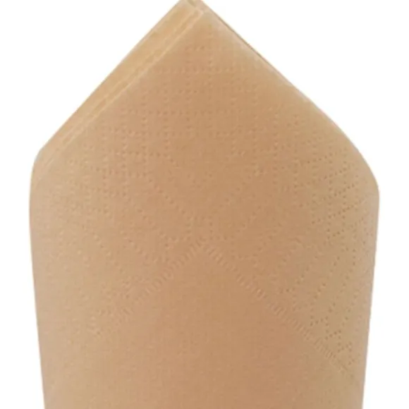 50 Petites Serviettes Microgaufrées - Kraft