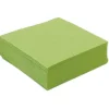 50 Petites Serviettes Microgaufrées - Vert Amande