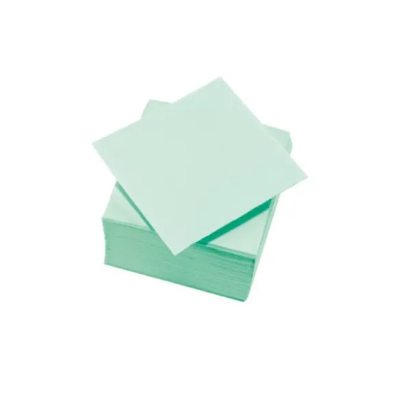 50 Petites Serviettes Microgaufrées - Aqua
