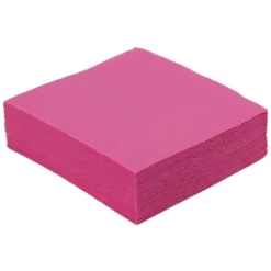 50 Petites Serviettes Microgaufrées - Fuchsia