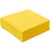 50 Petites Serviettes Microgaufrées - Jaune