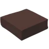 50 Petites Serviettes Microgaufrées - Chocolat