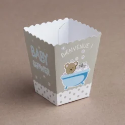 Petits Cônes Baby Shower - Nounours bleu