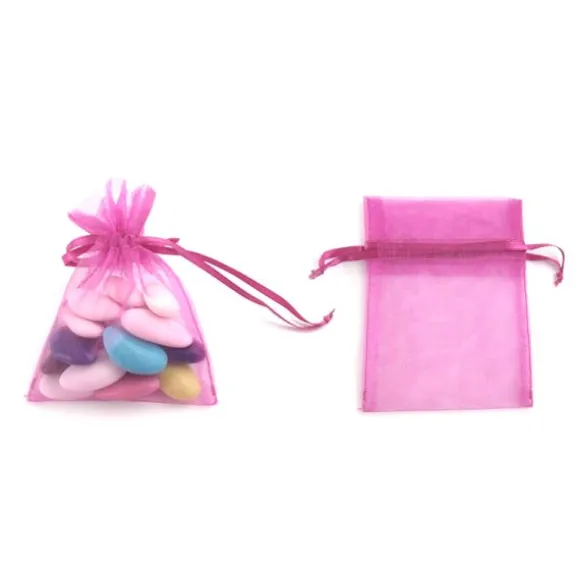 Petits sachets en organdi x10 - Coloris au choix