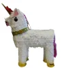 Piñata - Licorne blanche et dorée - 40 x 14 x 54 cm
