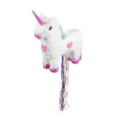 Piñata Licorne à tirer - 47 x 39 cm
