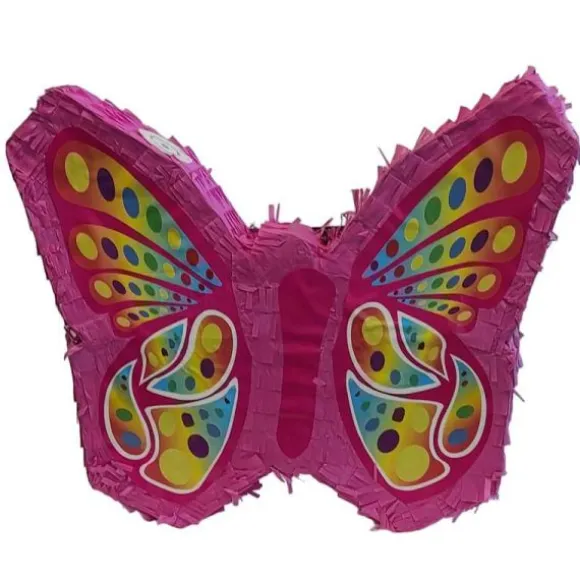 Piñata - Papillon Rose - 50 x 10 x 40,5 cm