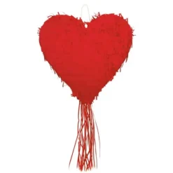 Piñata à tirer - Cœur Rouge