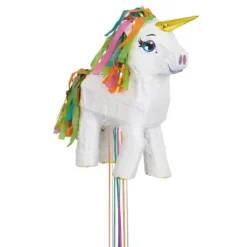 Piñata à tirer - Licorne blanche
