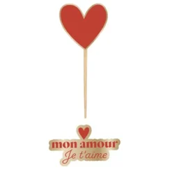 12 pics et 20 décorations de table à parsemer - Saint-Valentin - Collection Chéri Chérie