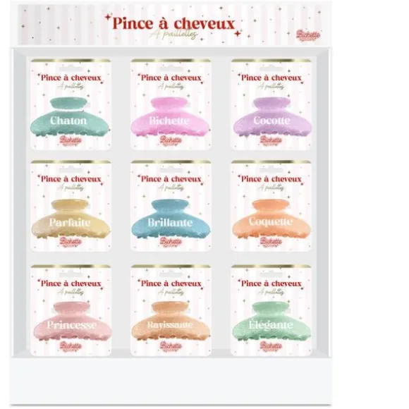 Pince à cheveux à paillettes - Modèle Aléatoire