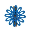 6 Pinces Fleur Mambo Bleu