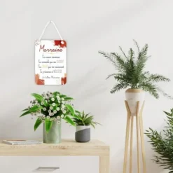 Plaque affective - Marraine - Collection Famille d'Amour