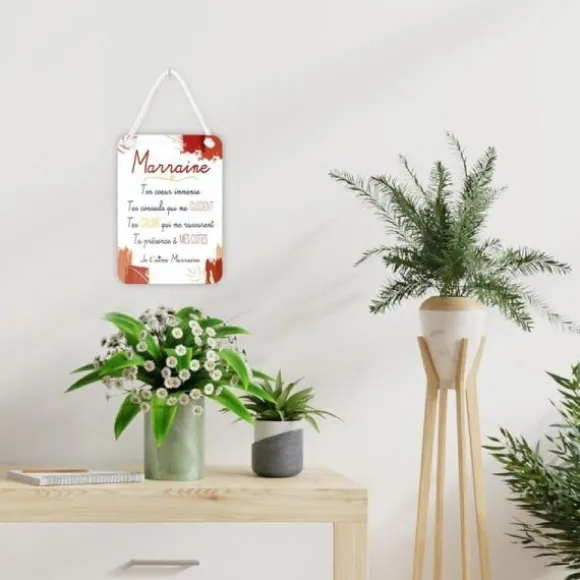 Plaque affective - Marraine - Collection Famille d'Amour