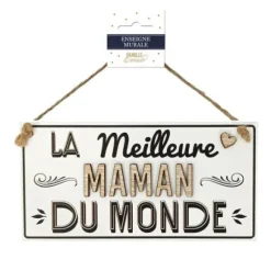 Plaque en bois - Meilleure Maman
