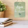 Plaque en métal - Mon Atsem elle a trop la classe