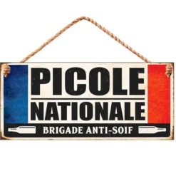 Plaque en métal à suspendre - Modèle au Choix